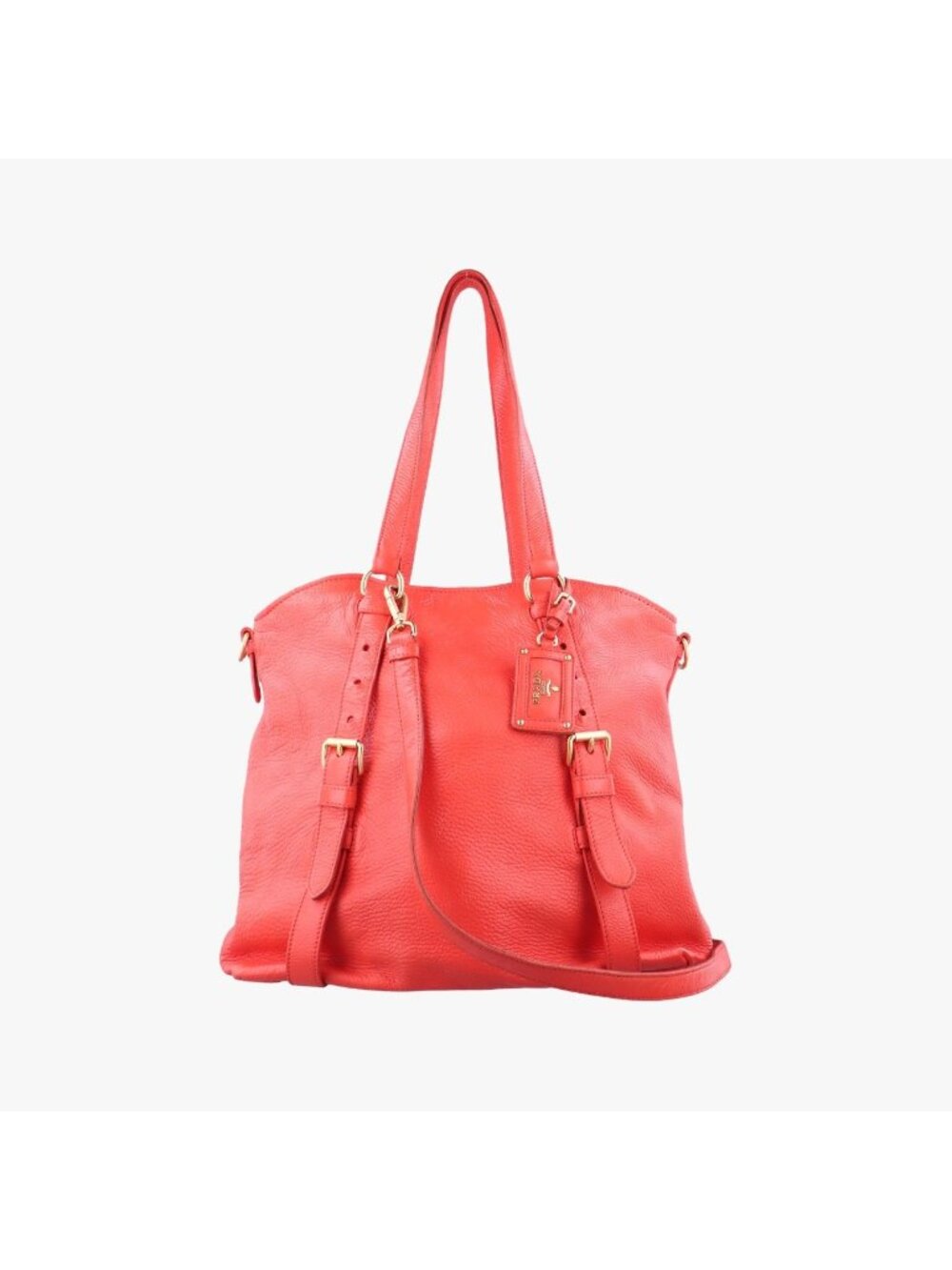 Prada Turquoise New Look Panier Red Leather Shoulder Bag